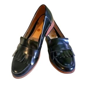 Boden black womens loafers
